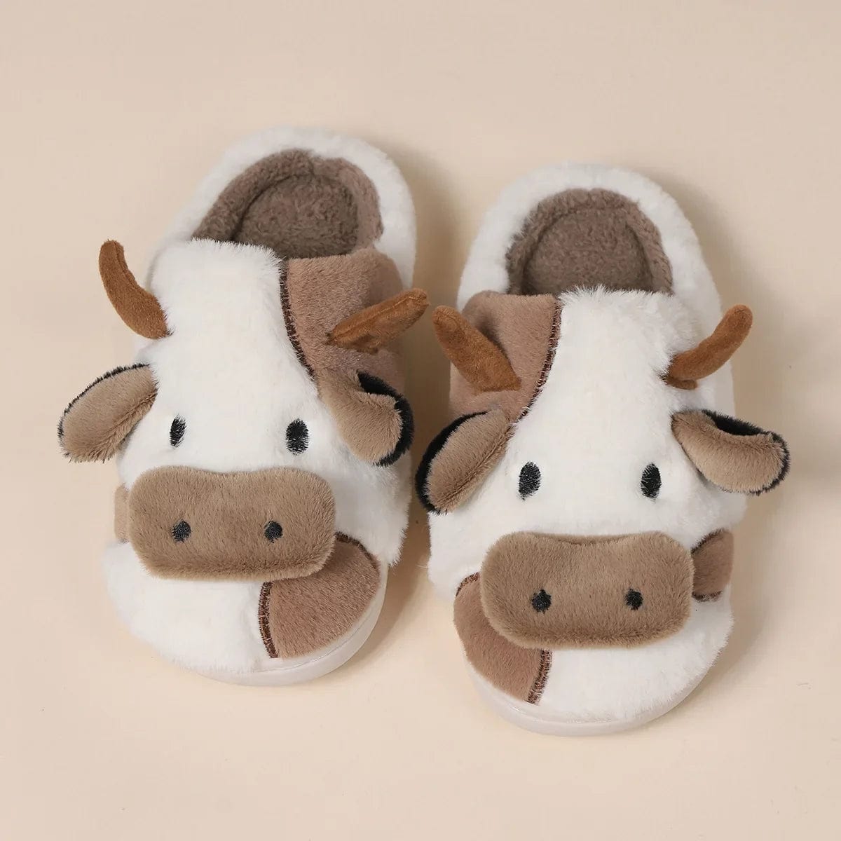  Chaussons vaches Marron / 36-37